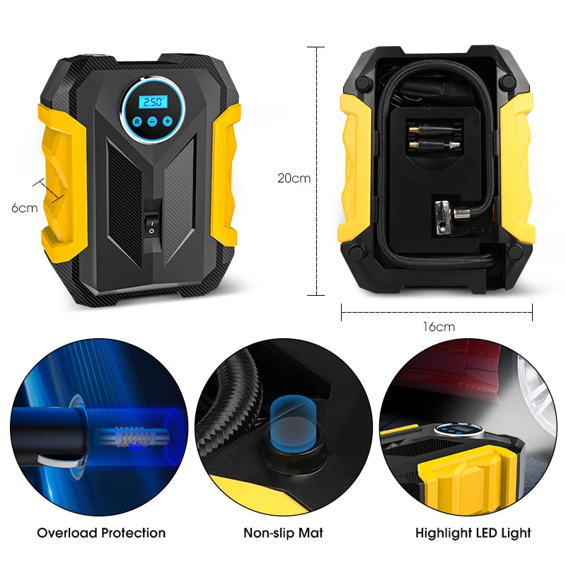 C&M Digital Tire Inflator - Portable Air Compressor